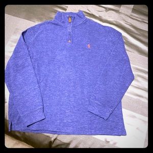 Polo 1/4 zip cotton sweater